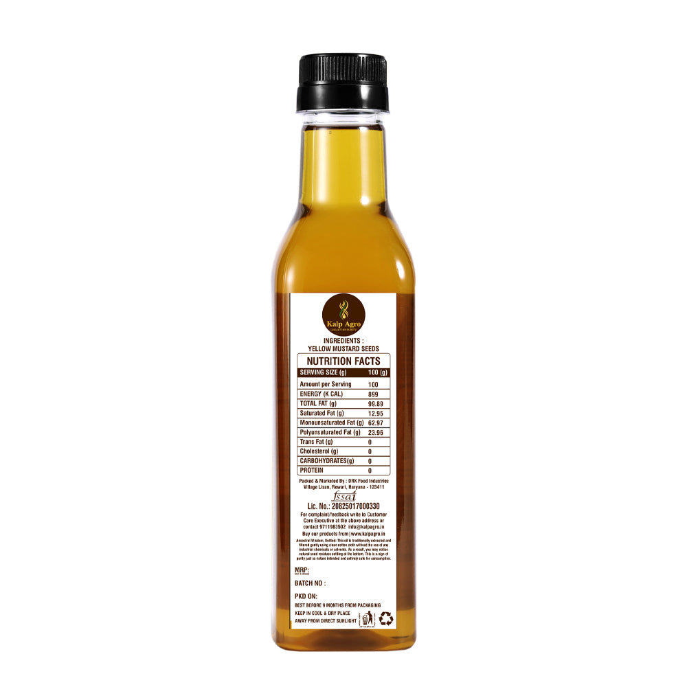 Yellow Mustard- Cold Pressed Oil